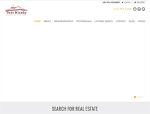 Tablet Screenshot of nicelyhomes.com